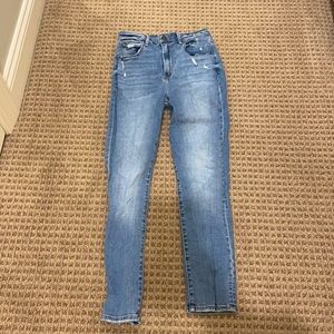 Worn twice! Abercrombie super skinny ankle, high rise jeans!